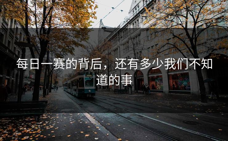 每日一赛的背后，还有多少我们不知道的事